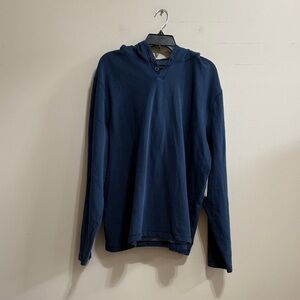 Lucky Brand Fleece Henley Hoodie
Men's Blue  Shirt size XL